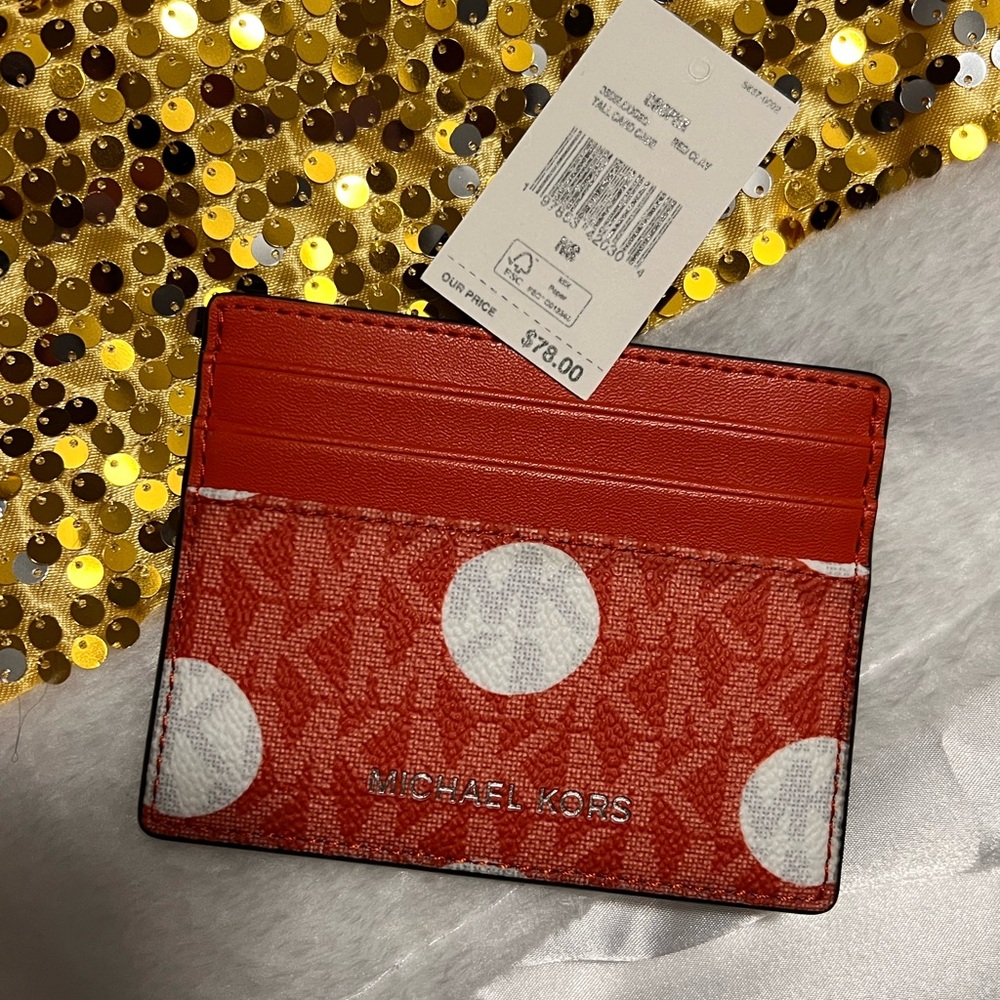 Michael Kors Red Card Holder